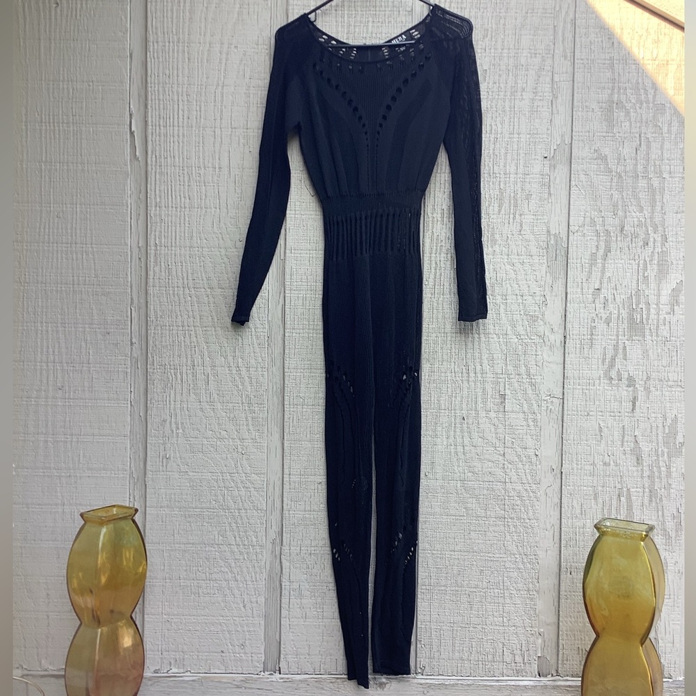 Black Knitted Jumpsuit